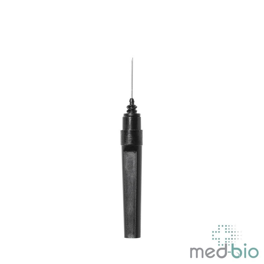 Иглы Vacutest для вакуумных пробирок 22G &times; 1 1/2" (0,7 &times; 38 мм), черные, стерильные, 100 шт