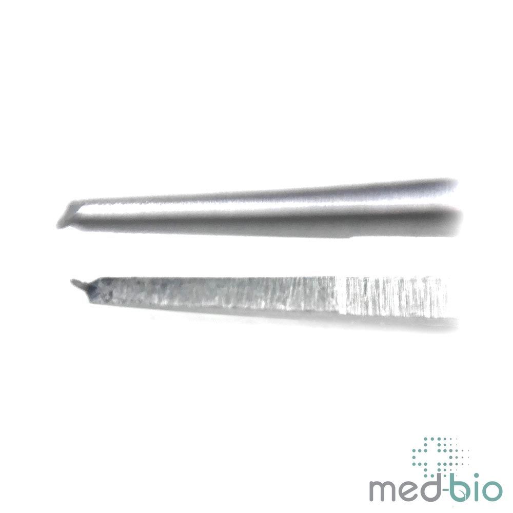 Пінцет шовний по Castroviejo, з уловом, 1x1 зубці Surgiwell, 90 мм